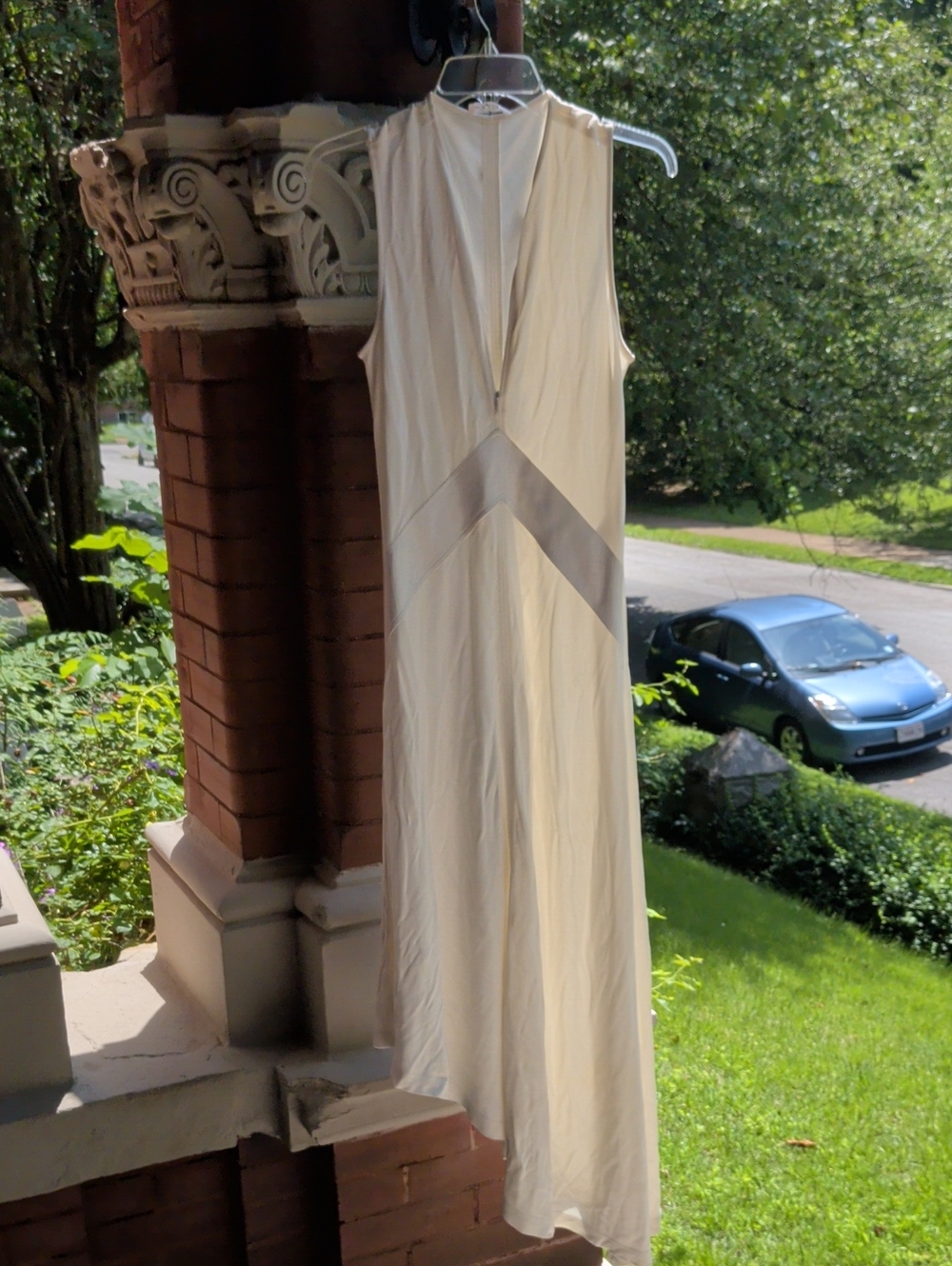 Celine Assymetric Viscose Blend Maxi Dress